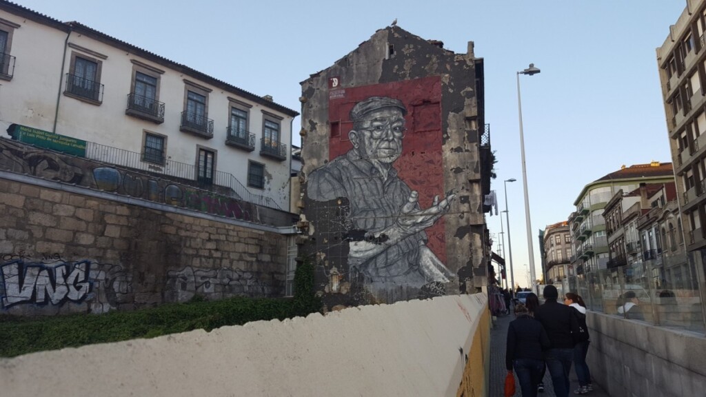 Muurschildering Porto
