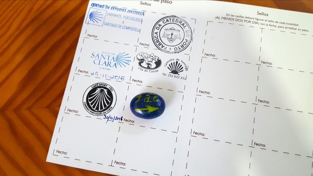 Stempel en steen bij Cafe Sport