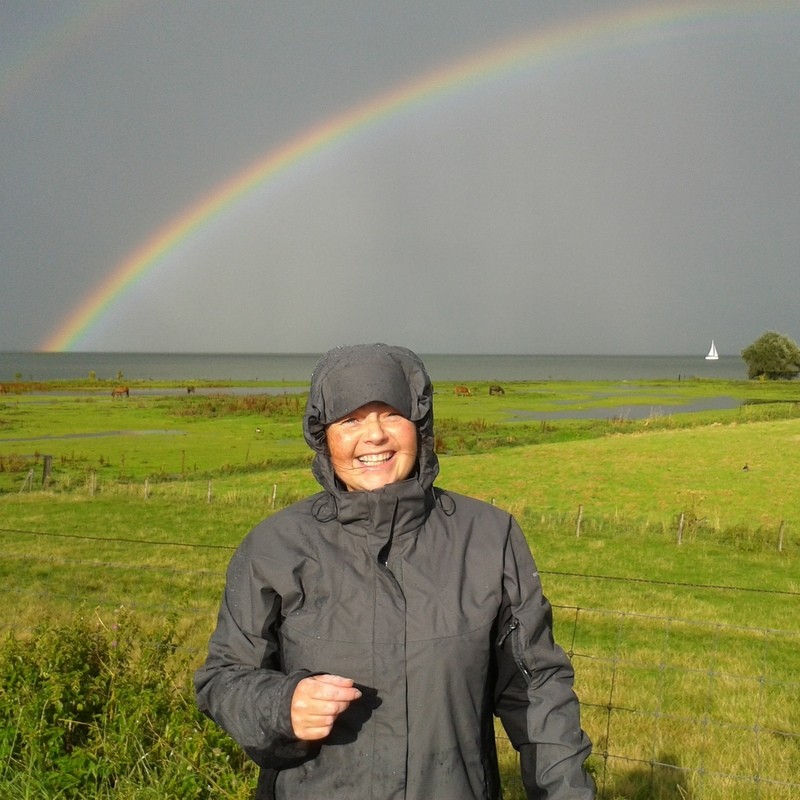 wandelen in de regen