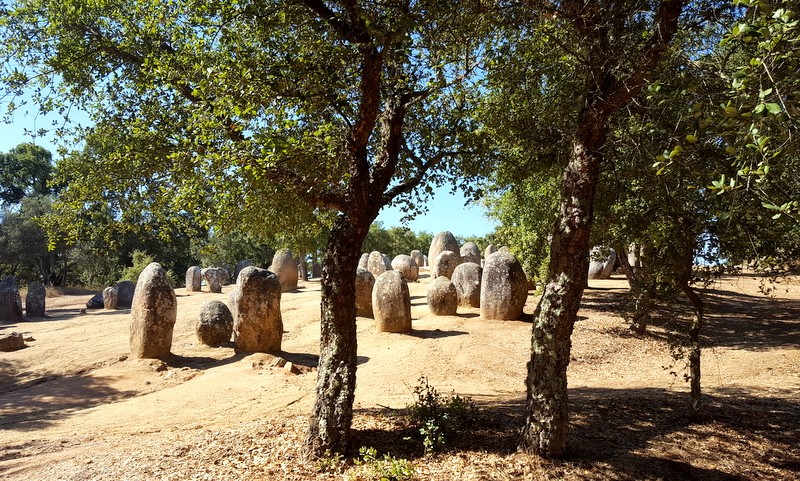 menhirveld in de Alentejo, Portugal