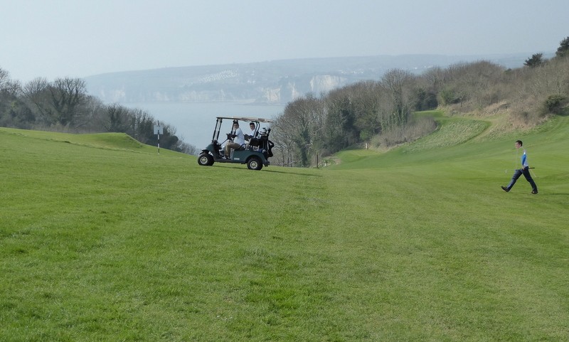 een golfbaan midden in het SWCP