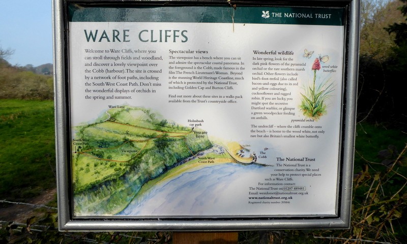 Informatiebord Undercliffs National Nature Reserve