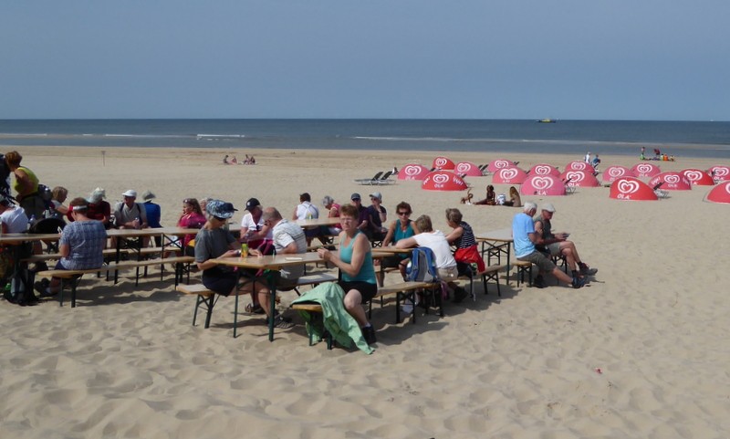 Een rustplekje op het strand bij Bergen aan Zee