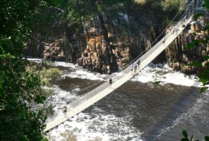 Favoriete wandelingen: Hangbrug Tjitskamma Zuid-Afrika Otter trail