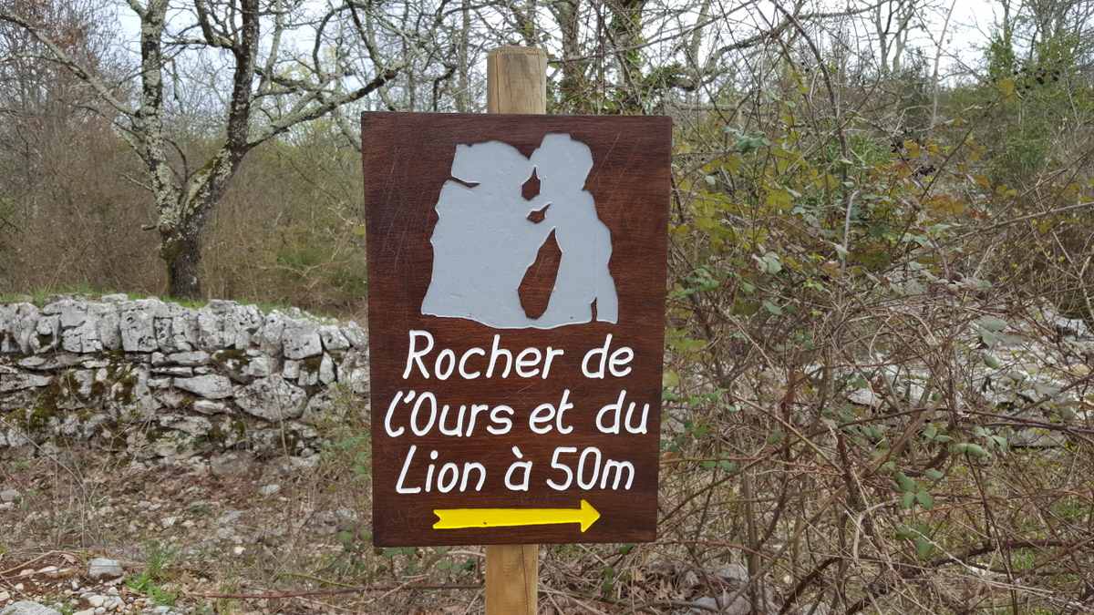 Bois de Païolive, L'Ours et Le Lion