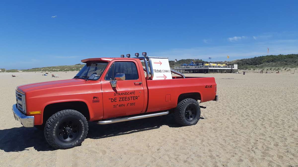Strandvijfdaagse 2018 - de rode truck van de Zeester