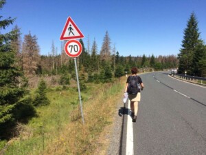 Harzer-Hexen-Stieg omleiding langs de snelweg