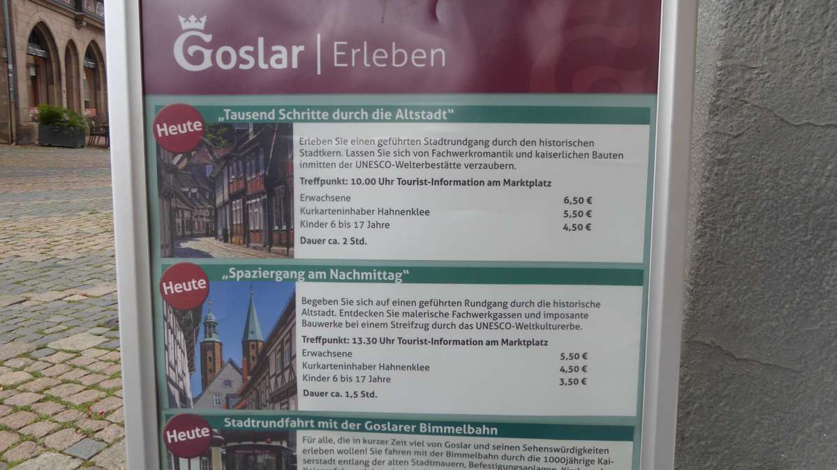 Stadswandelingen in Goslar
