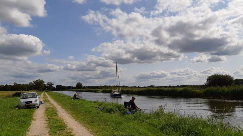 Weerribben-Wieden wandel3Daagse - Langs de vaart - zeilboot