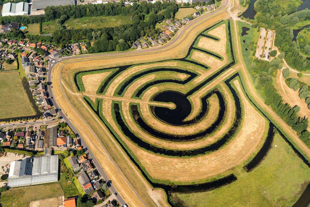 Luchtfoto Koopmanspolder gemeente Medemblik