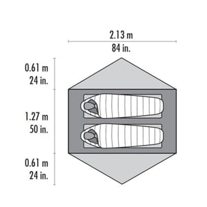 MSR Hubba Hubba NX - afmetingen