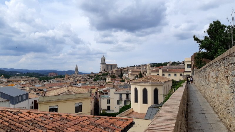 De Vierdaagse van Girona - Uitzicht vanaf de stadsmuur