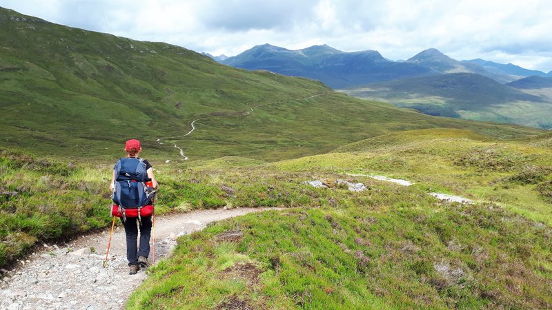 Wandelen over de Highlands in Schotland