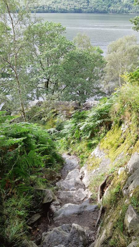 Wandelen langs loch Lomond