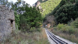 De spoorbaan van Kalavrita naar Diakopto