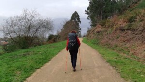 camino Portugues-wandelvrouw