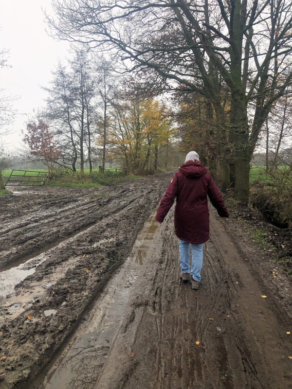 Winter wandelen over de Mûntsegroppe