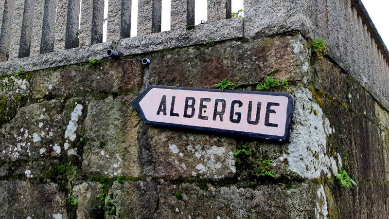 Albergue op de route naar santiago de compostela