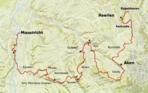routekaart van de Dutch Mountain Trail