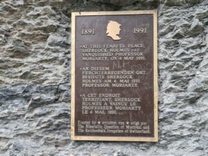 Reichenbach waterval plaquette