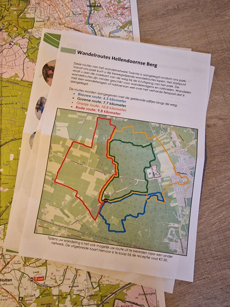 4 wandelroutes vanaf Landal Landgoed de Hellendoornse Berg