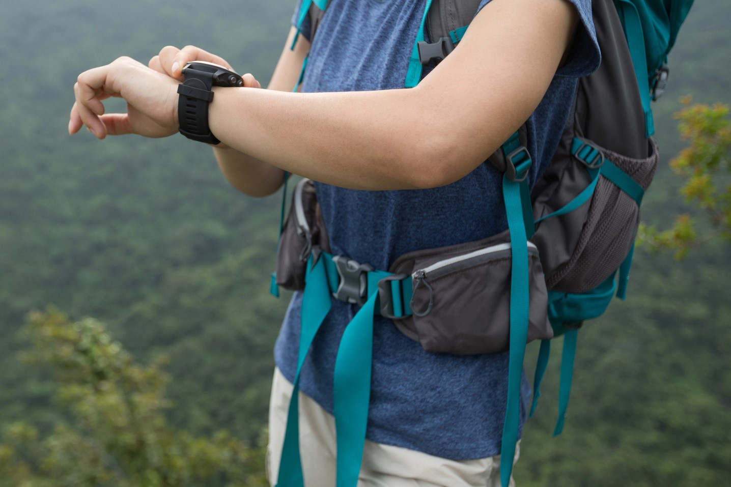 smartwatch aflezen tijdens hiken