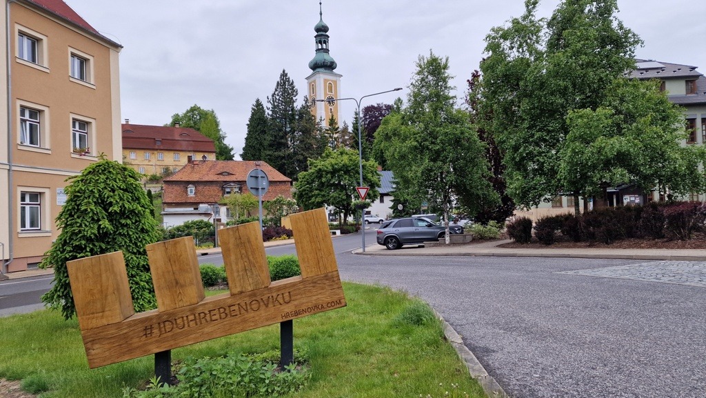 Krásna Lípa sculptuur van de Hřebenovka