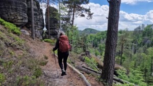 De Hřebenovka wandelaar