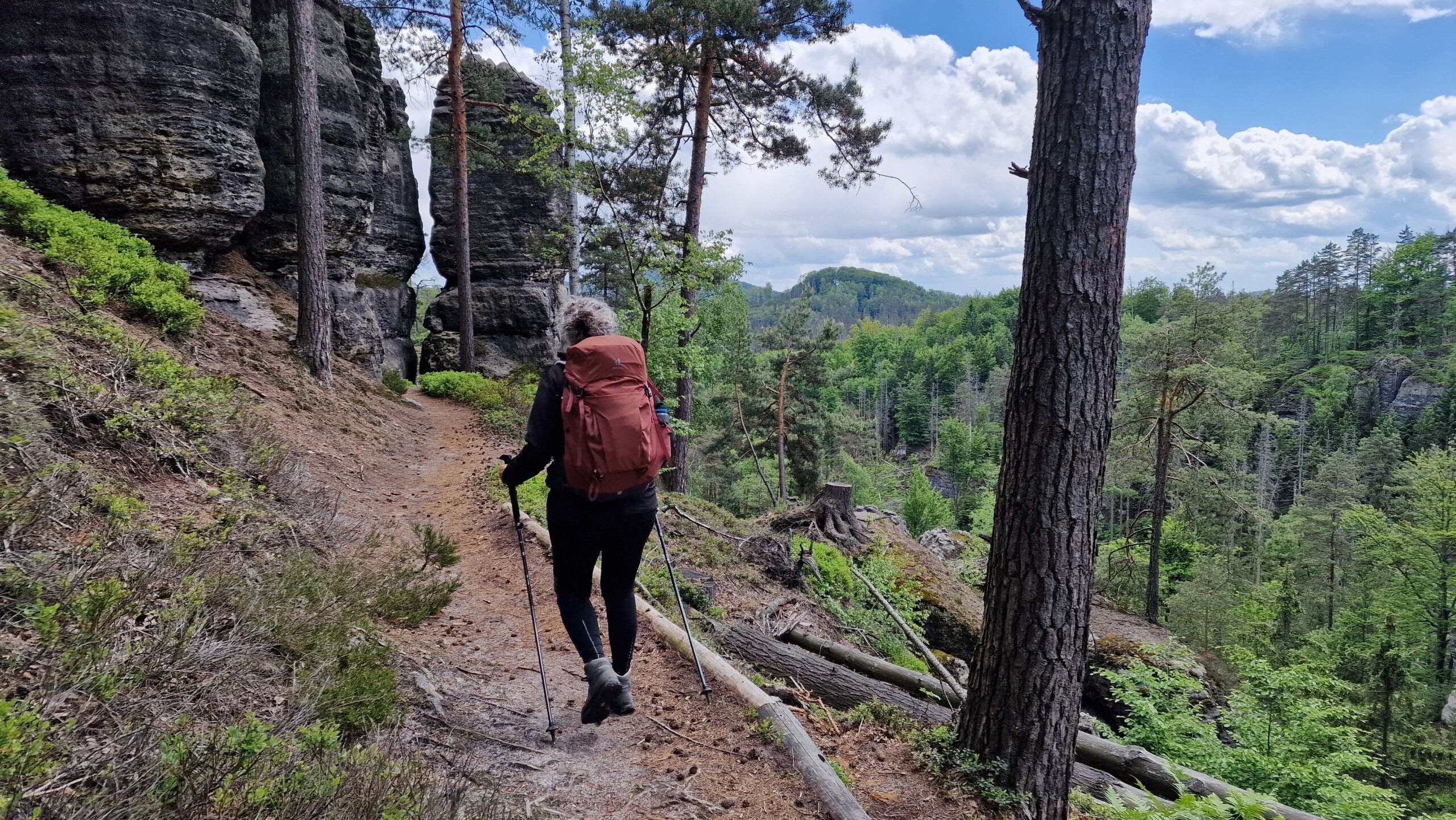 De Hřebenovka wandelaar