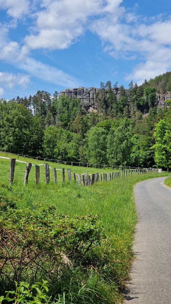 Het rotskasteel Šaunštejn
