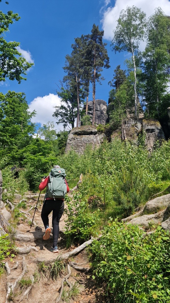 Het rotskasteel Šaunštejn