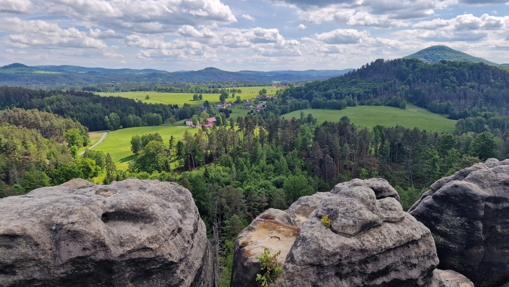 Het rotskasteel Šaunštejn