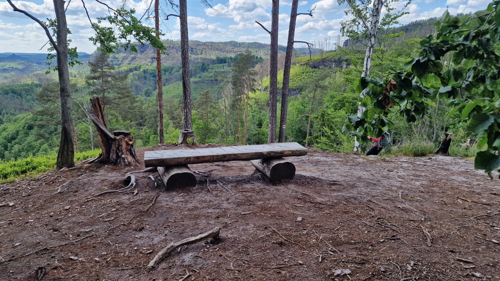 wandelbankje op Hřebenovka