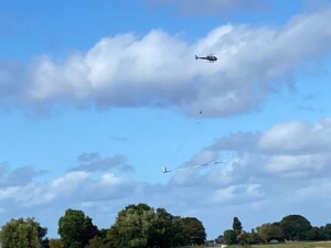 helikopter met verziltingsmeter