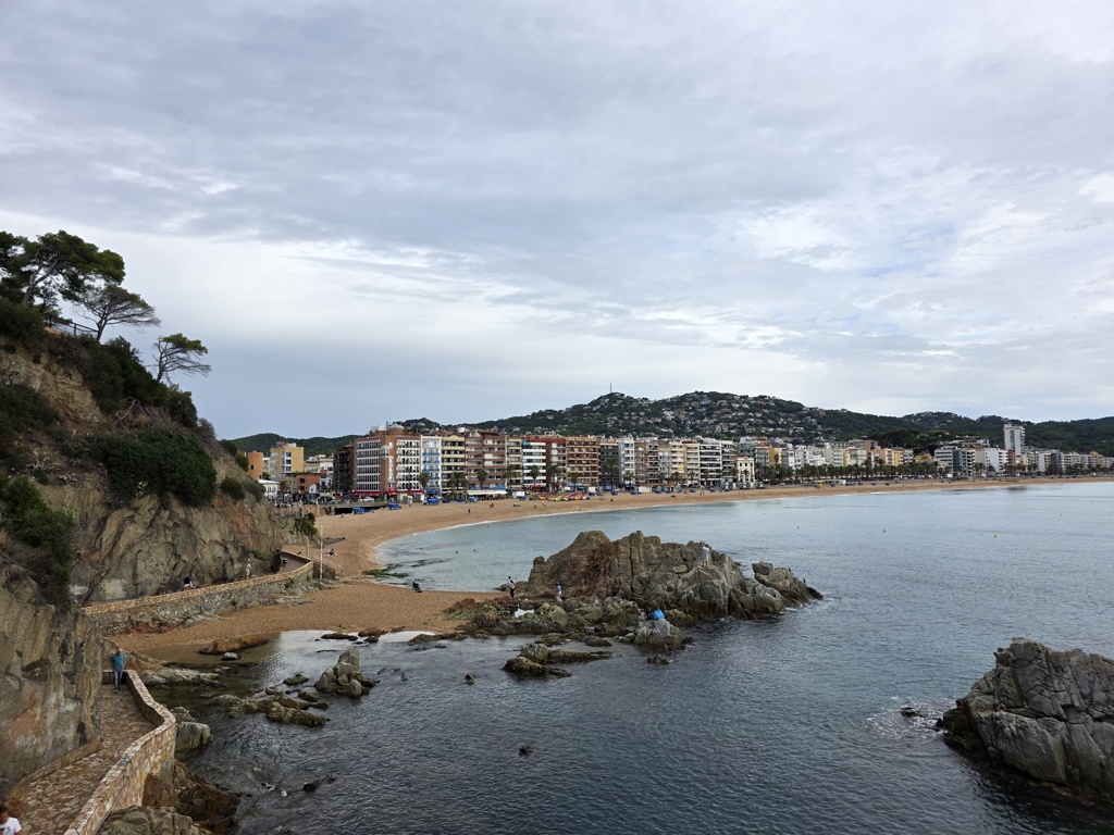 Blik op Lloret de Mar vanaf de GR92
