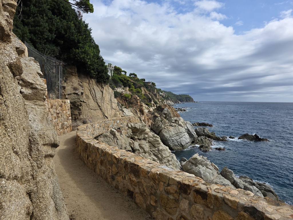 kustlijn Costa Brava tussen Lloret en Tossa