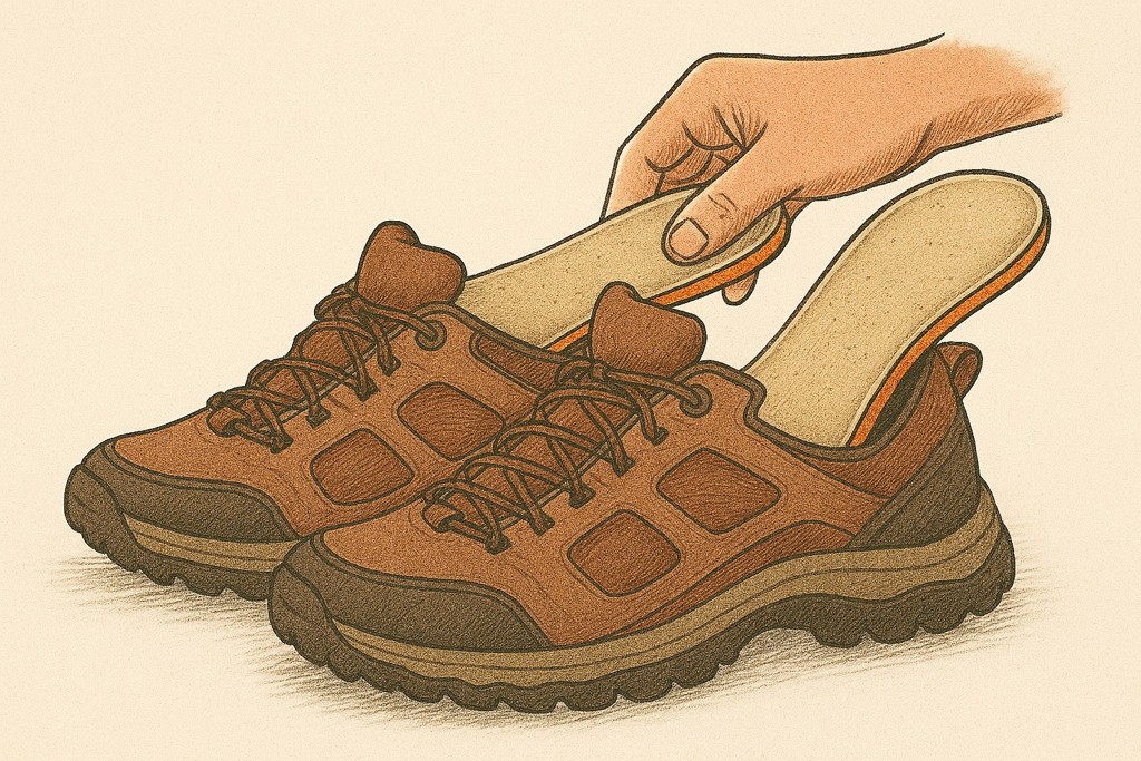 wandelschoen met steunzolen