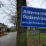 Oudemirdum plaatsnaambord - Kroegjesroute Bos dorp wyldemerk