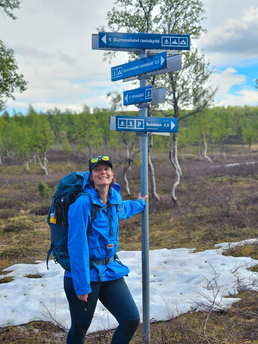 Antonette op de laplandsleden